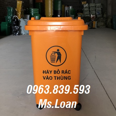 Thùng rác nhựa 60 lít có bánh xe nắp đậy kín rẻ giao toàn quốc / 0963 839 593 Ms.Loan Thung-rac-60-lit-4-banh-xe-thung-rac-gia-dinh