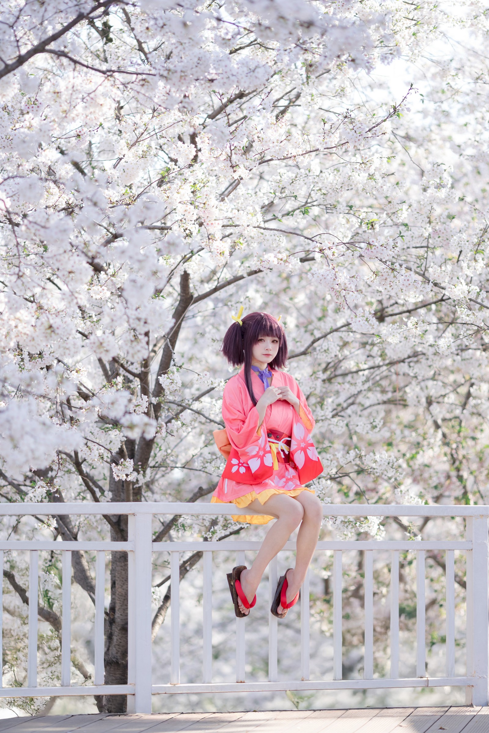 九柒喵 – 甲铁城的卡巴内瑞 无名和服 COS（34P-145M）和风主题高质写真插图3