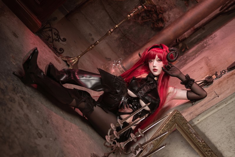 切切Celia 兴登堡 Hindenburg Cosplay Azur Lane 写真 38P插图