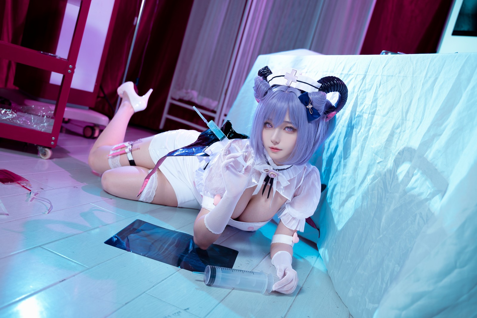 Seya-狮砸 – 刻晴护士 Cosplay 高清写真（12P-159MB）原神人气角色插图9