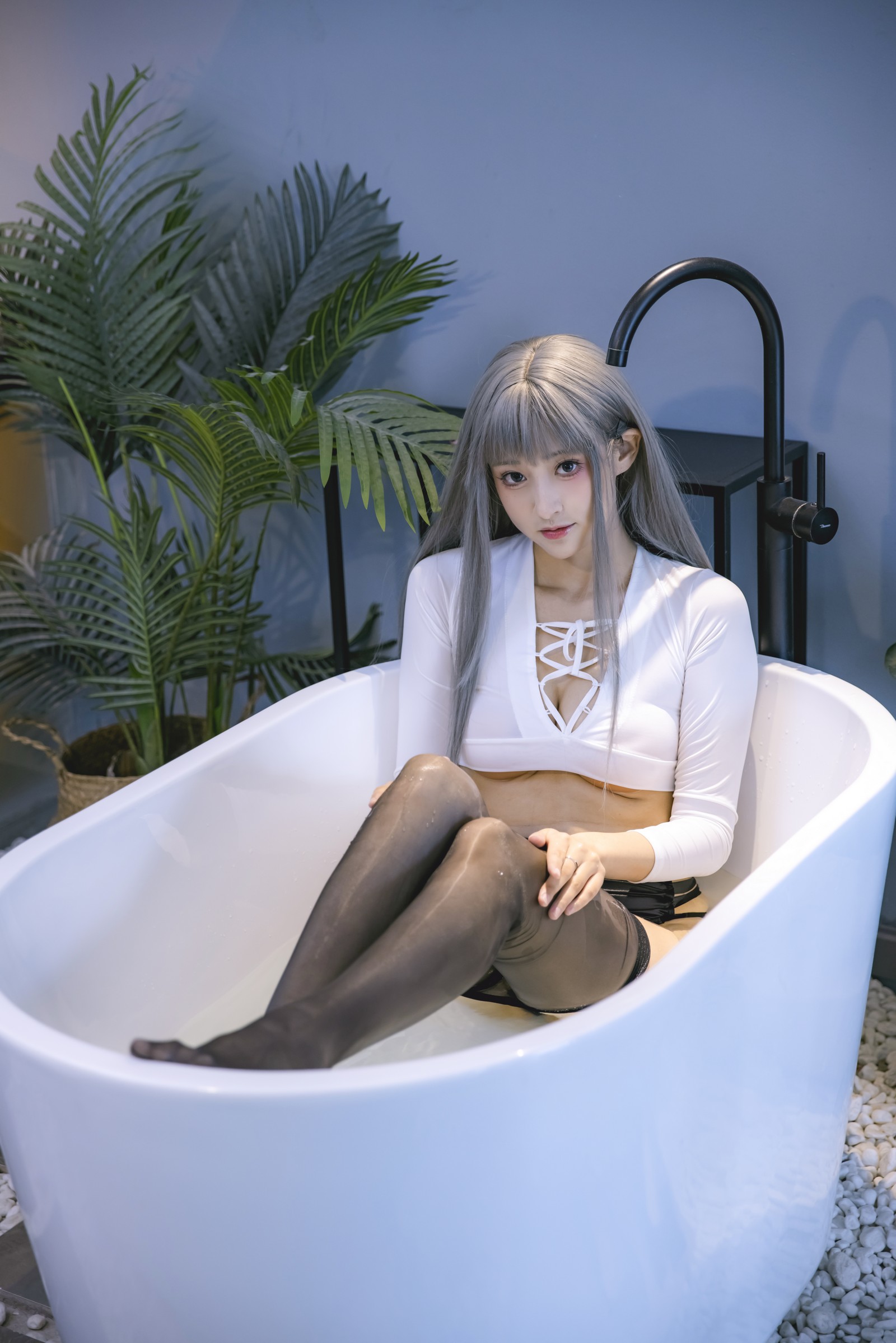 冬马路纱 浴缸湿身 黑丝 写真合集｜私房主题 高清图集（24P｜412MB）插图3