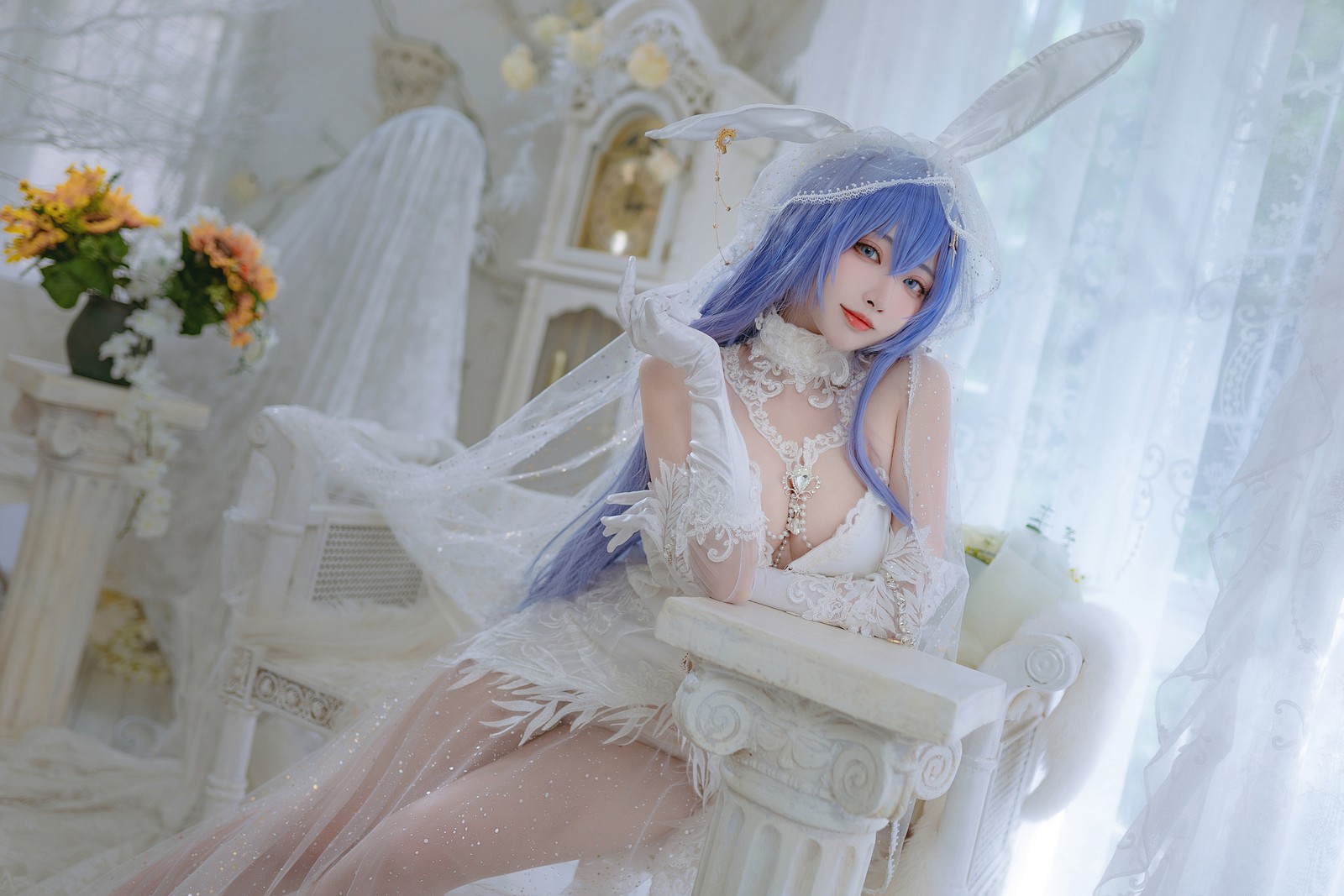 宮本桜 花园花嫁 Cosplay 写真集｜婚纱主题 高清图集（27P｜307MB）插图7