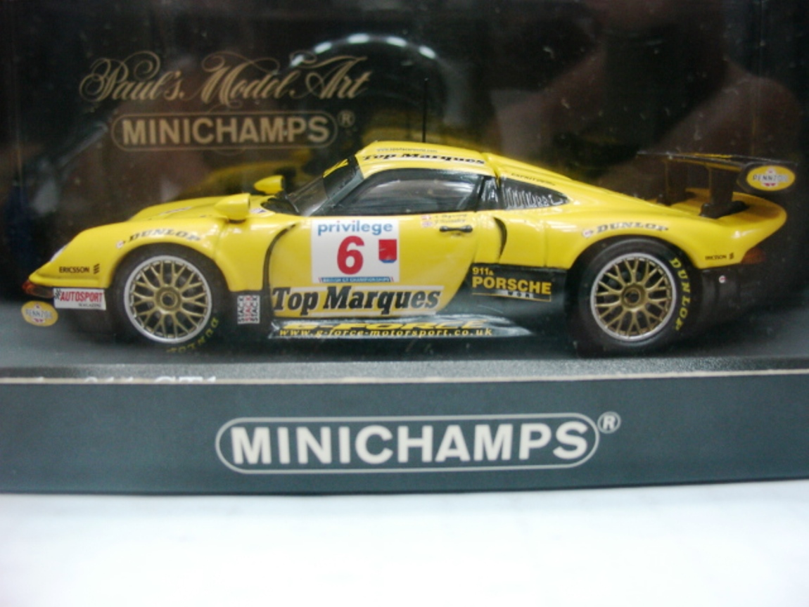 1/43 Minichamps Porsche 911 GT1 1997 24 Hours of LeMans #25