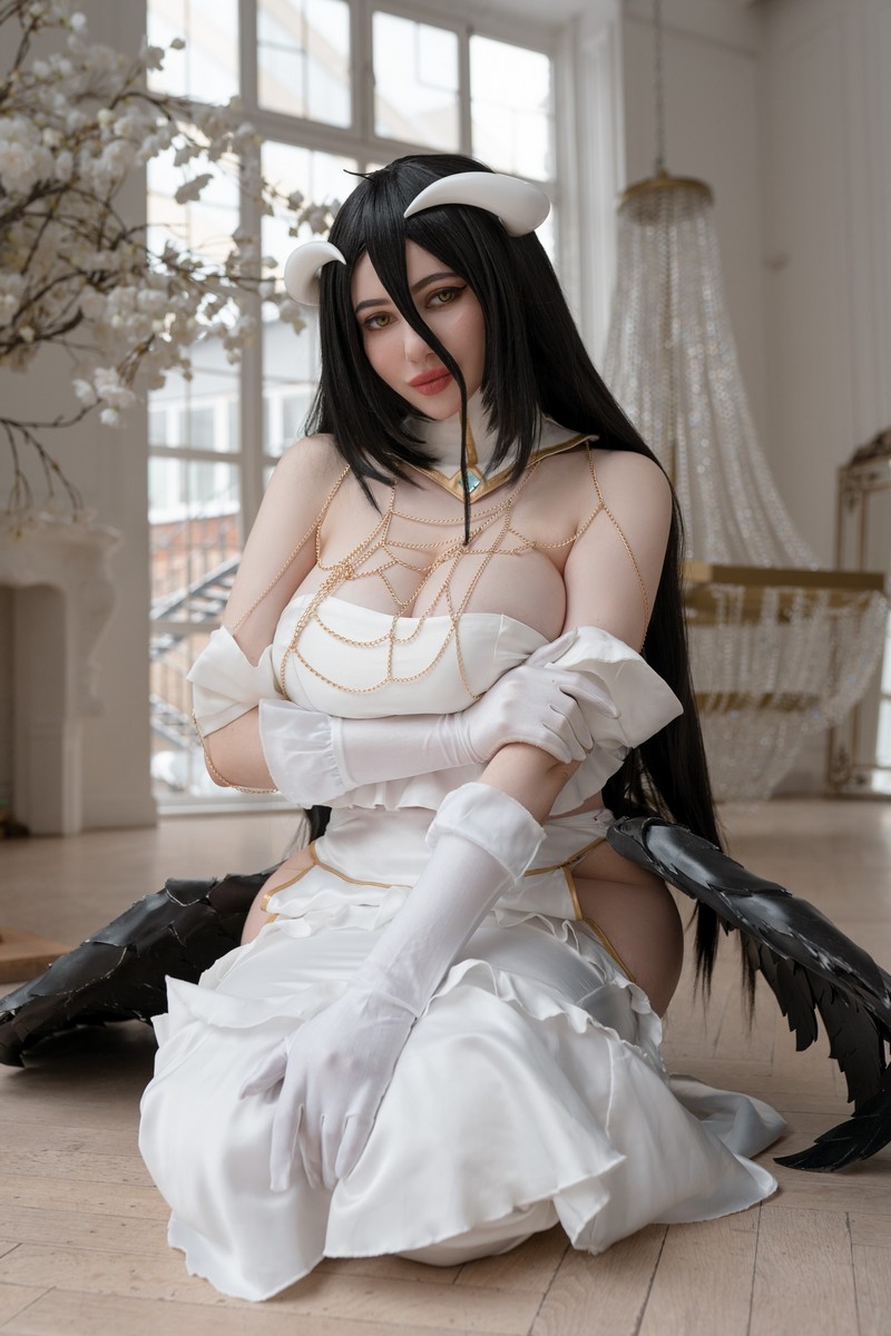Alina Becker 雅儿贝德 Albedo Cosplay Overlord 写真图集【26P-37.5M】插图2