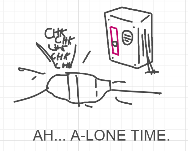 A panel from The Prime Number Few, episode eight of the Board Boards object show by Furretwalk/WalkingFurret.