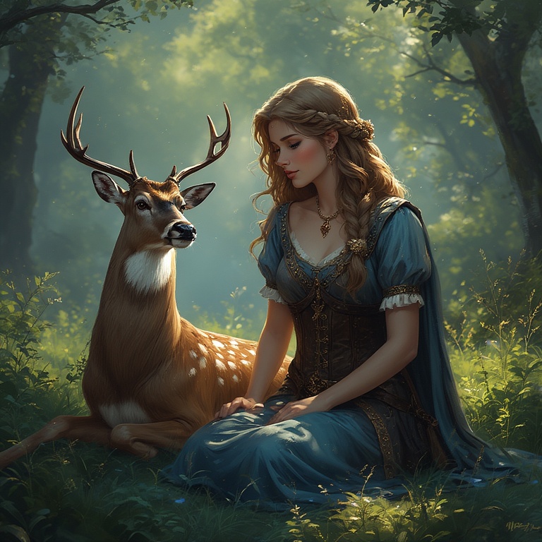 Diana-with-a-Stag-concept-art
