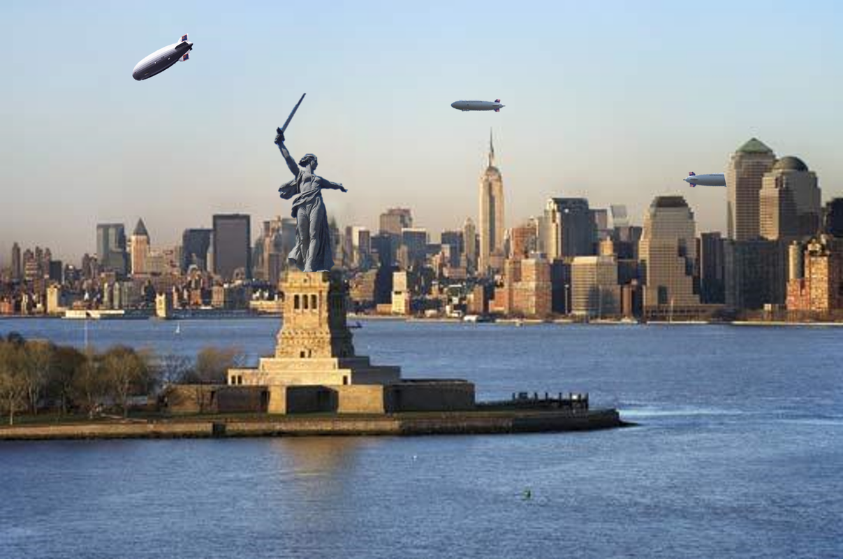 Statue de l'Indépendance dans la baie de Pembertøn
