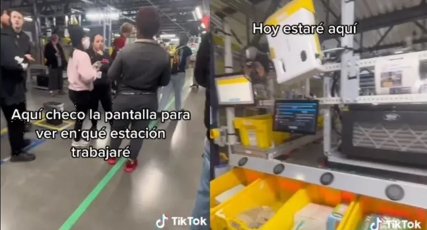 Latina se hace viral al mostrar cómo es trabajar en Amazon de noche