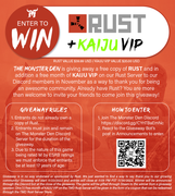 tmd rust giveaway november