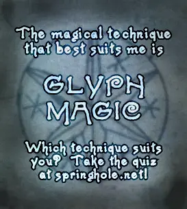 wich magical technique suits you best? mine is glyph magic