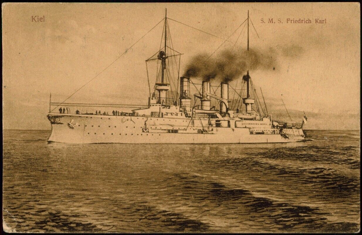 Schiffe Kriegsschiffe (Marine)- S.M.S. Friedrich Karl, Kaiserliche Marine 1910