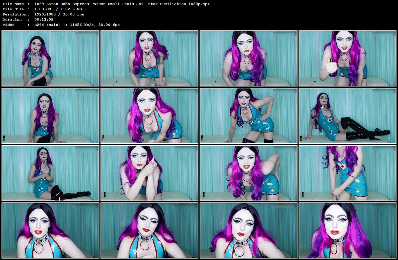1069 Latex Rubb Empress Poison Small Penis Joi Intox Humiliation 1080p mp4