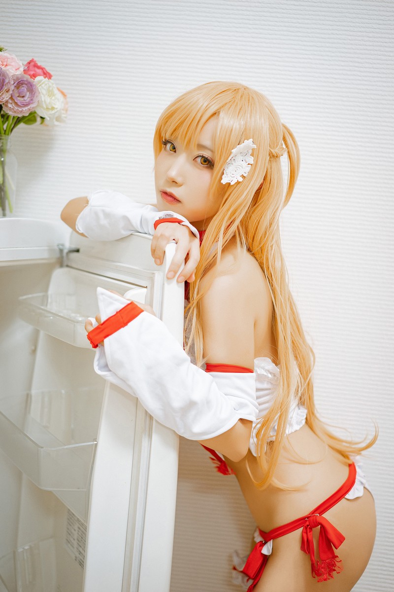 切切Celia 亚丝娜内衣 Asuna Cosplay 写真图集 93P插图4