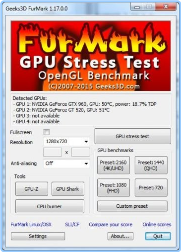 FurMark 2.3.0 I40z0hyhs3sn