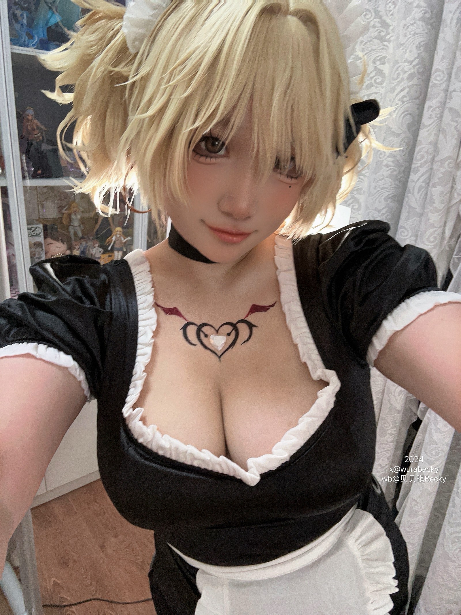 贝贝琪 Becky 烟烟 女仆 Cosplay 写真＋视频合集（69P｜1V｜339MB）插图3