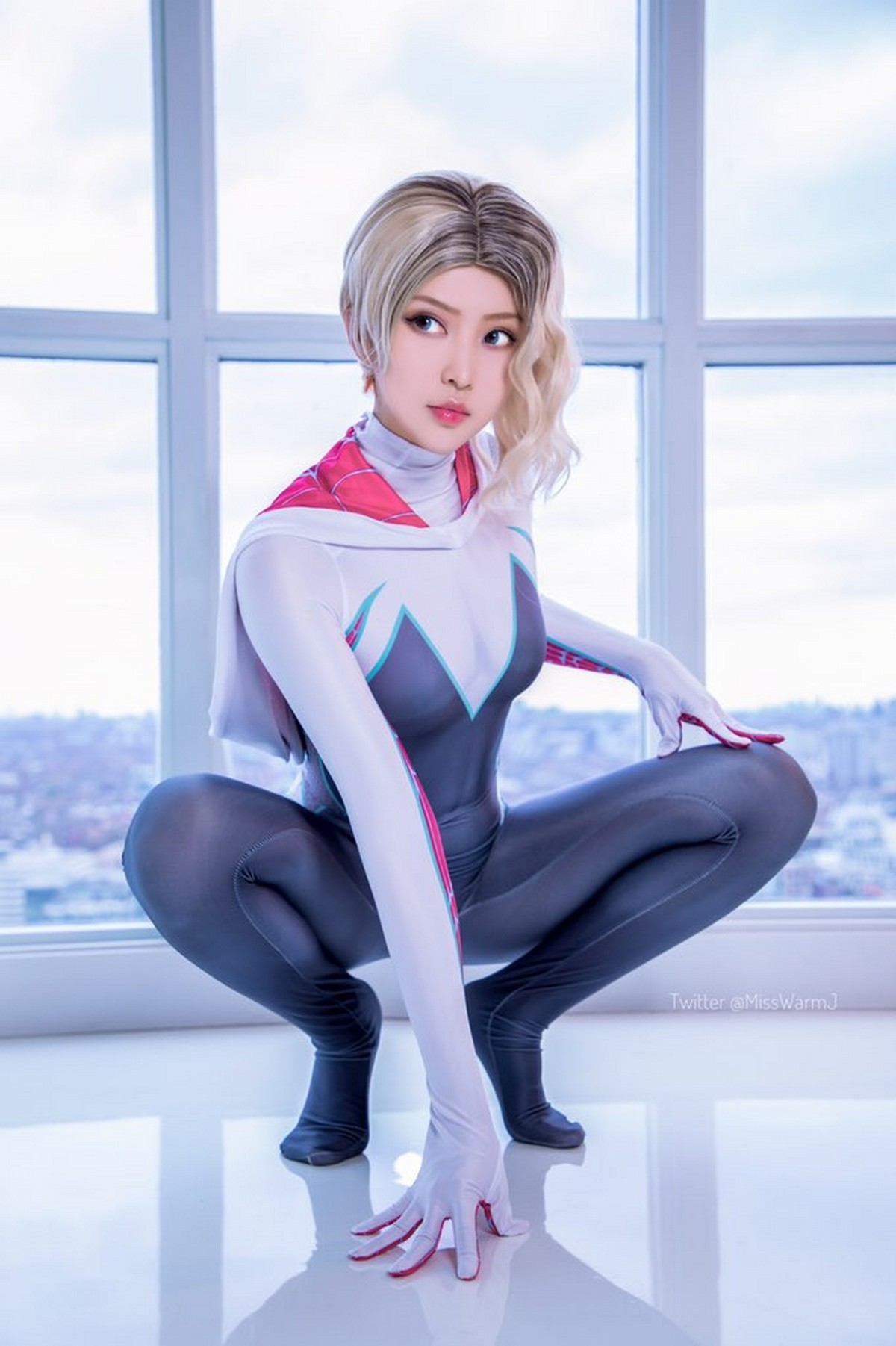 MissWarmJ Spider Gwen Cosplay HD Photos & Video Set [43P-1V-477.6M]插图3