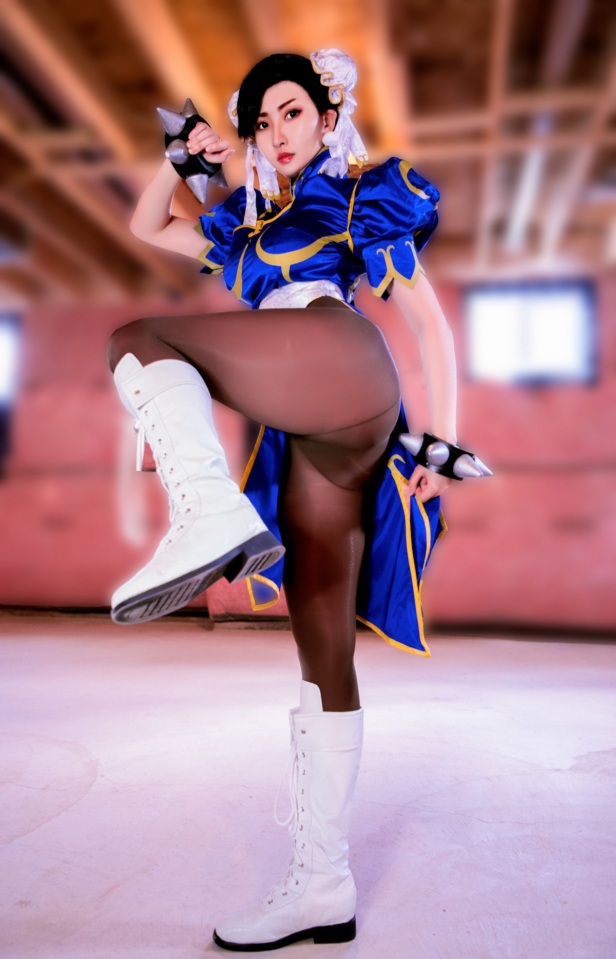 MissWarmJ Chun-Li Cosplay HD Photoshoot Set [54P-70.3M]插图2