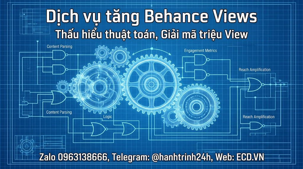 tăng behance views thật tăng impression