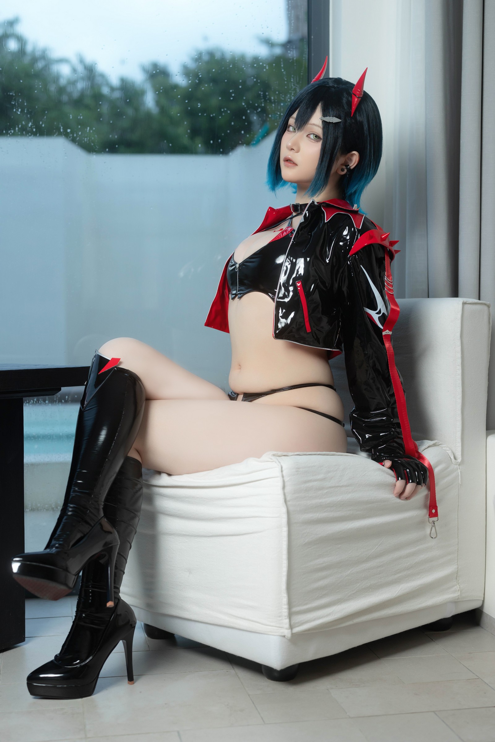 屿鱼 Yuyu 碧蓝航线 胡滕 赛车服 Cosplay 写真集（41P｜197MB）插图4