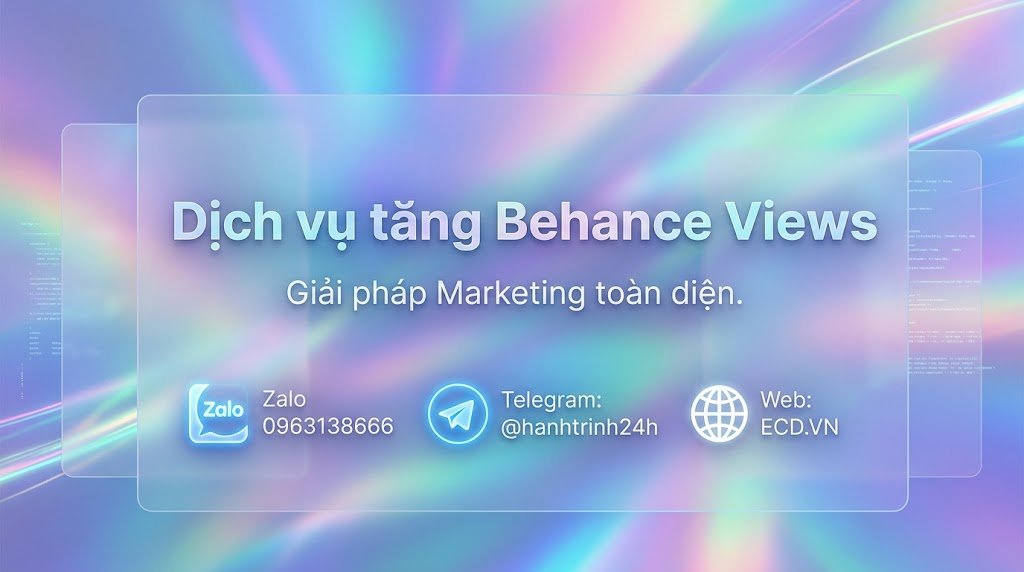 dịch vụ tăng behance views real behance pro
