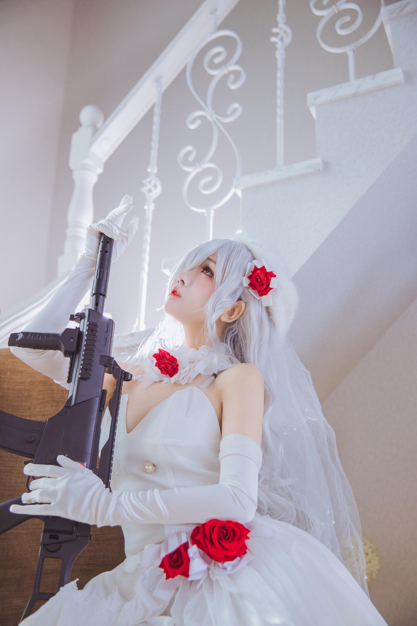 喵糖映画 VOL.123 日奈娇 - 花嫁cos 6