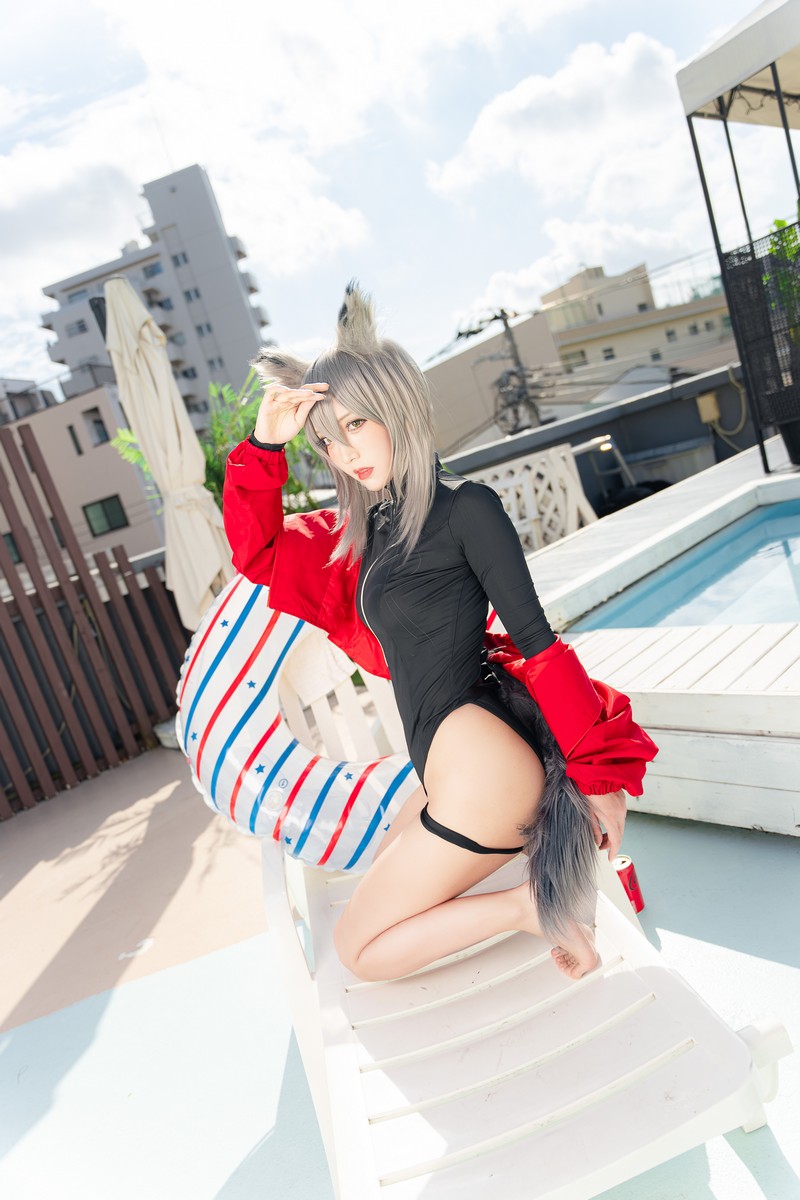切切Celia 明日方舟 红 Cosplay 高清写真 28P+1V插图