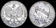 10 zlotych Polonia 1932 (Reina Jadwiga). PAS7419