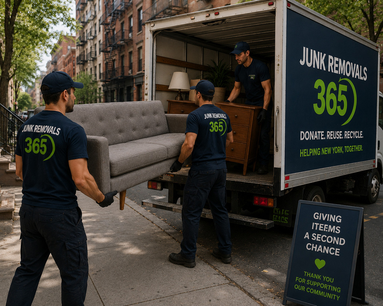 Eco-conscious furniture removal for a New York apartment cleanout