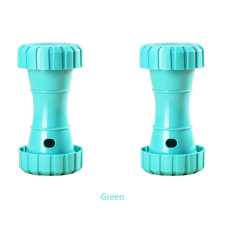 2 Pack(Green): Cat and Dog Treat Dispenser Toy – Interactive, Durable, Bite-Resistant Slow-Feeder, Dumbbell and Tire-Shaped Pet Toy