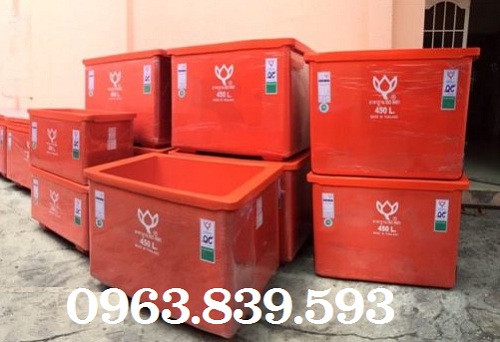 Thùng ướp hải sản 300lit, thùng đá thái lan 300L giữ nhiệt, thùng đựng đá./ 0963.839.593 Ms.Loan Thung-giu-lanh-bong-sen