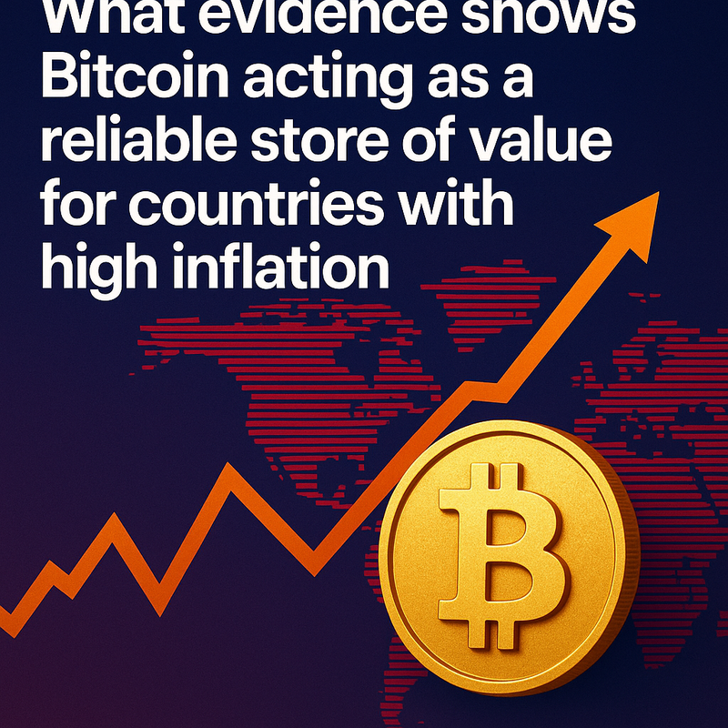 What evidence shows Bitcoin acting as a reliable store of value for countries with high inflation