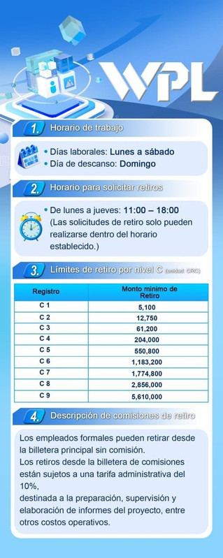 Horarios comisiones e informacion wpl