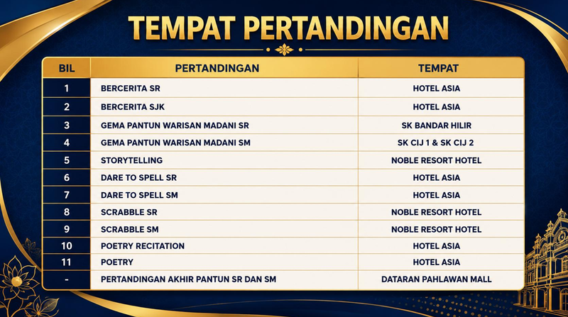 Lokasi Pertandingan