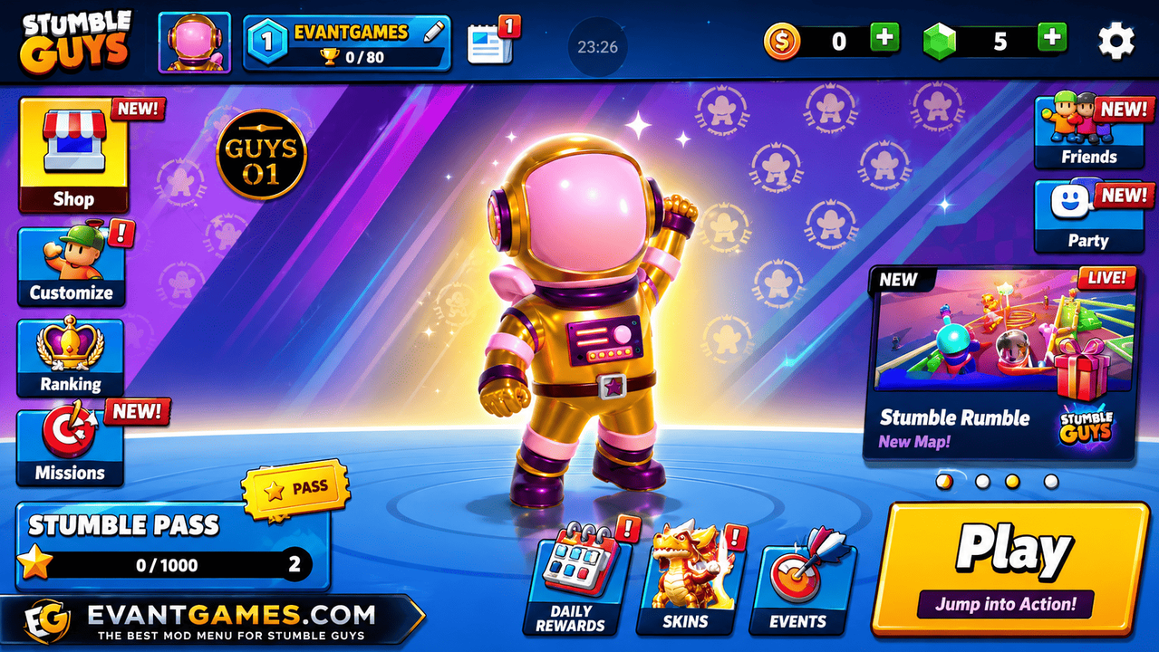Stumble Guys MOD APK 2026 finish line screenshot