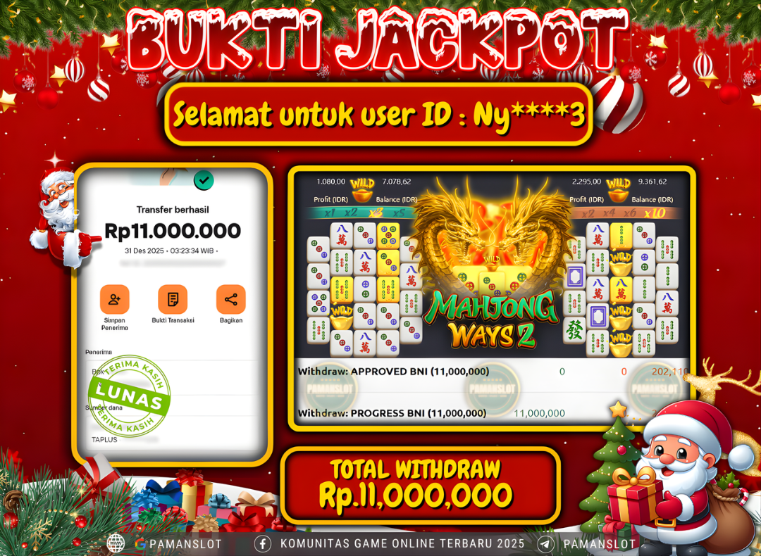 PAMANSLOT JACKPOT Game Mahjong Ways 2 Rp.11,000,000- LUNAS