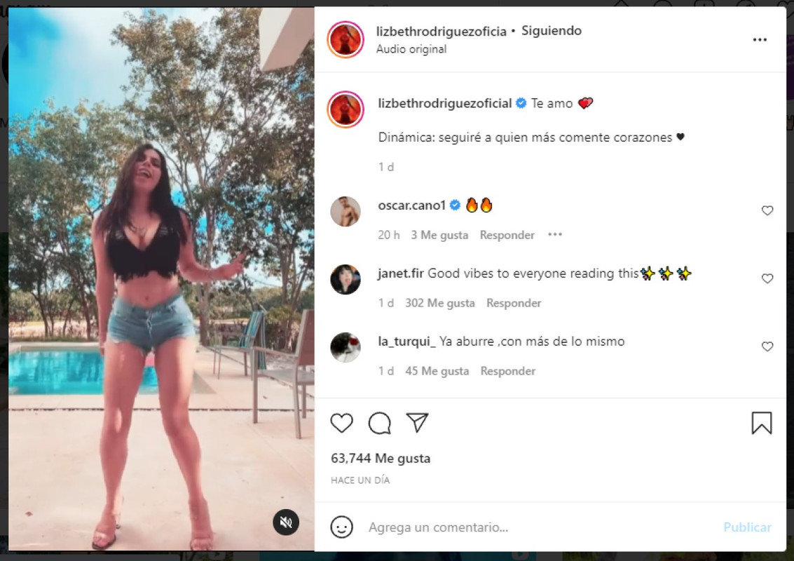 Lizbeth Rodríguez baila con mini short y deja sin aliento a sus fans