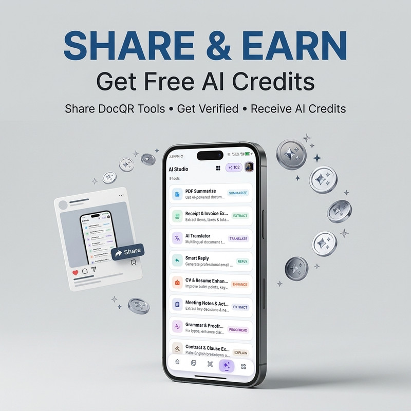 AI Credits Giveaway - Share & Earn — campaign cover