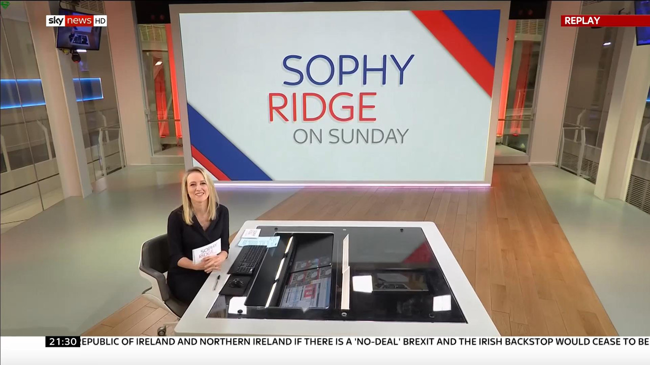 27 January - 21.30.00 - Sophy Ridge On Sunday. A new kind of pol