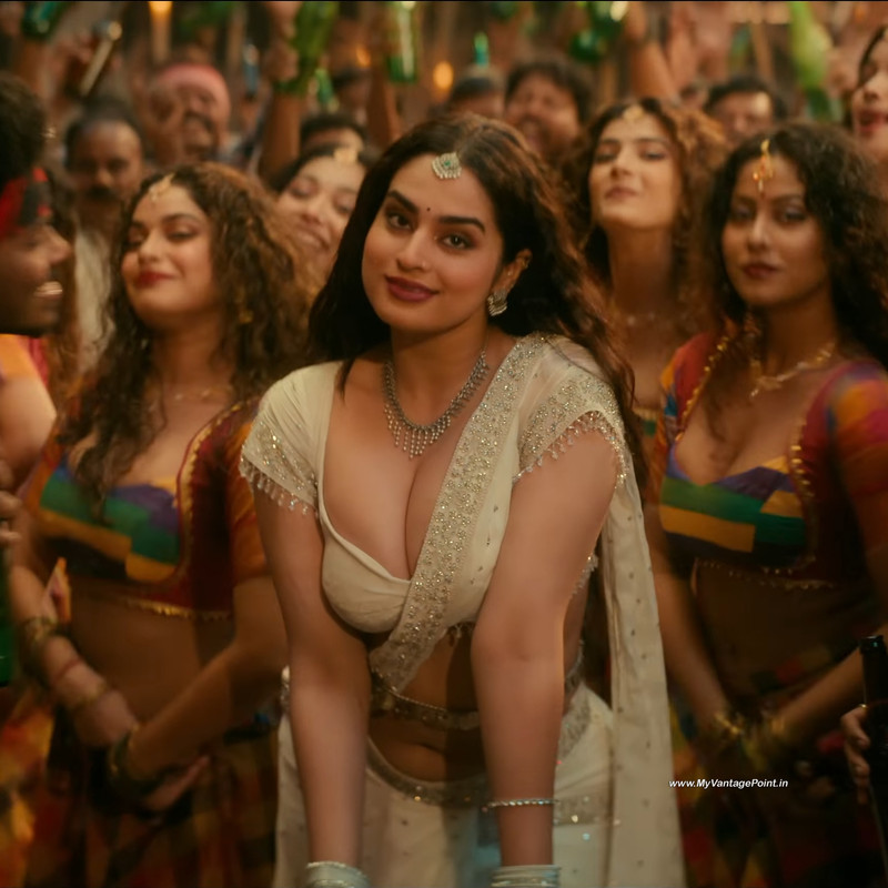 ayesha-khan-in-white-in-item-song-motha-in-gangs-of-godavari-2024