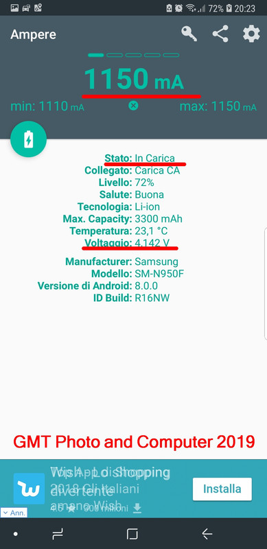 app ampere misura carica e voltaggio 2