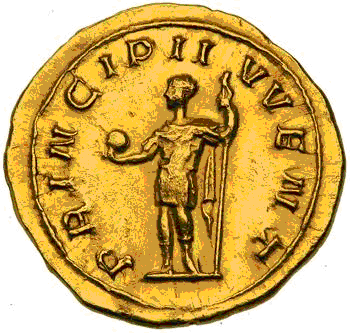 Glosario de monedas romanas. GLOBO IMPERIAL. 18