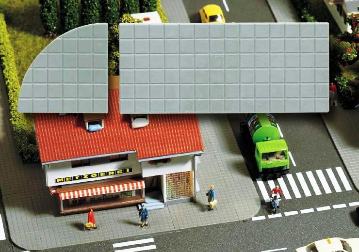 Bush H0 pavement plastic sheets