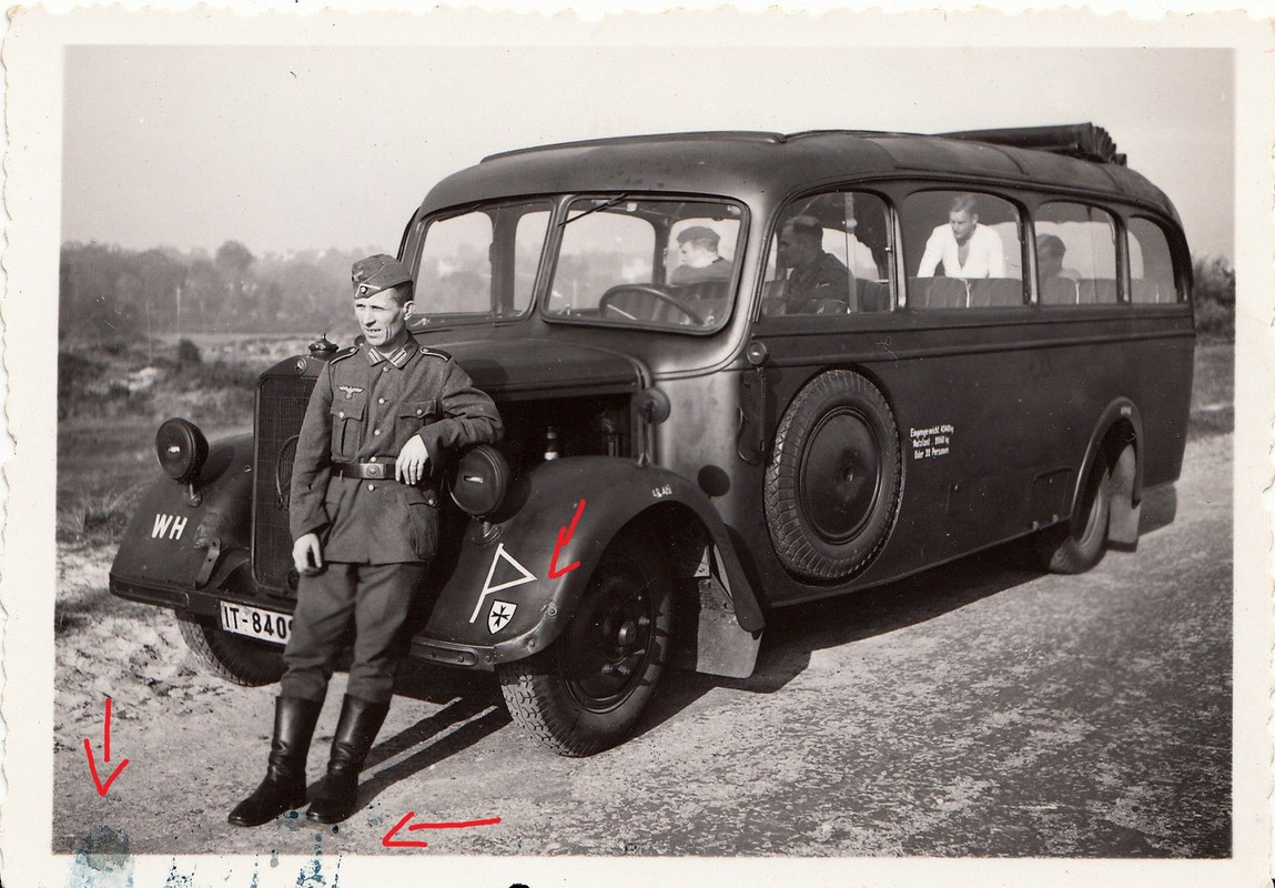 Wehrmacht Rußland Vormarsch Bus Omnibus Mercedes