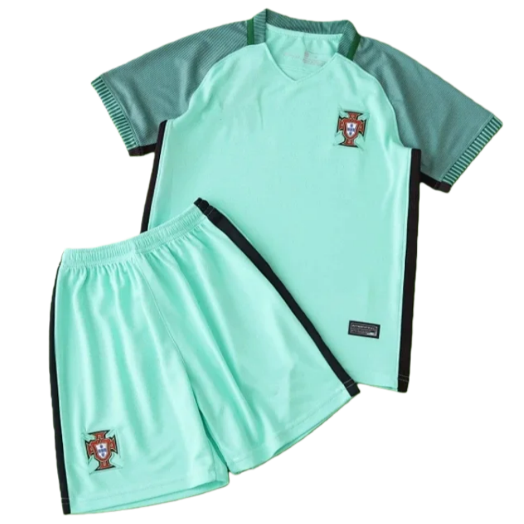 Kit Retro Portugal Away 2016 Niños