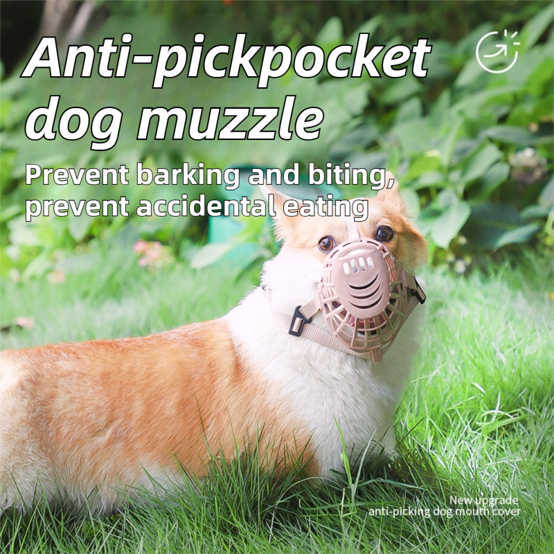 Anti-Biting & Anti-Foraging Dog Muzzle - Breathable & Soft TPE Safety Mask with Secure Straps (#2 Fits 5kg )
