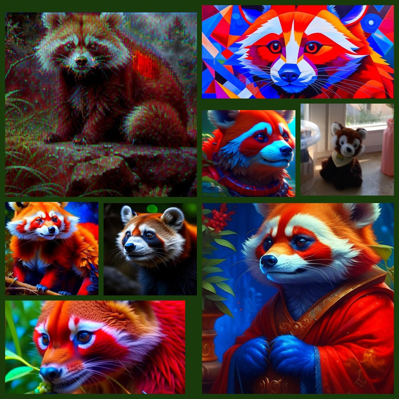 коллаж_панда_тотем