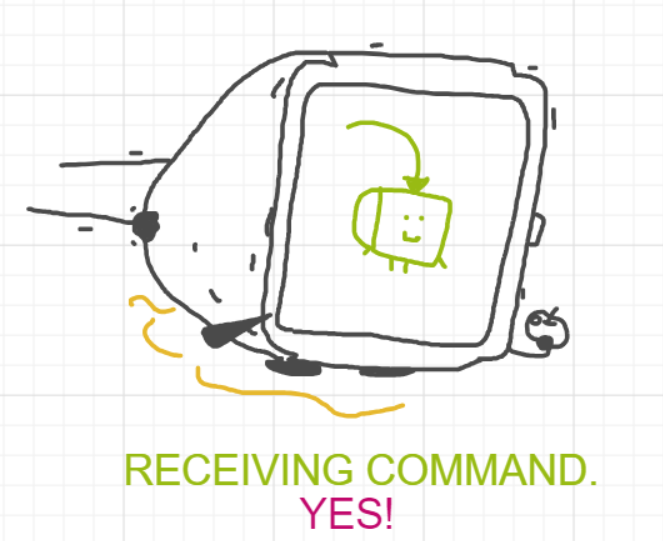 A panel from That's Apples, Mate, episode one of the Board Boards object show by Furretwalk/WalkingFurret.
