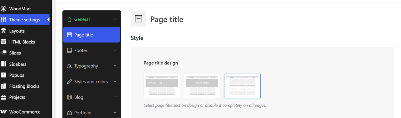 page title