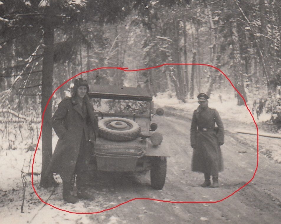 Foto Soldat VW Kübelwagen Kübel KG Hindenburg Ke