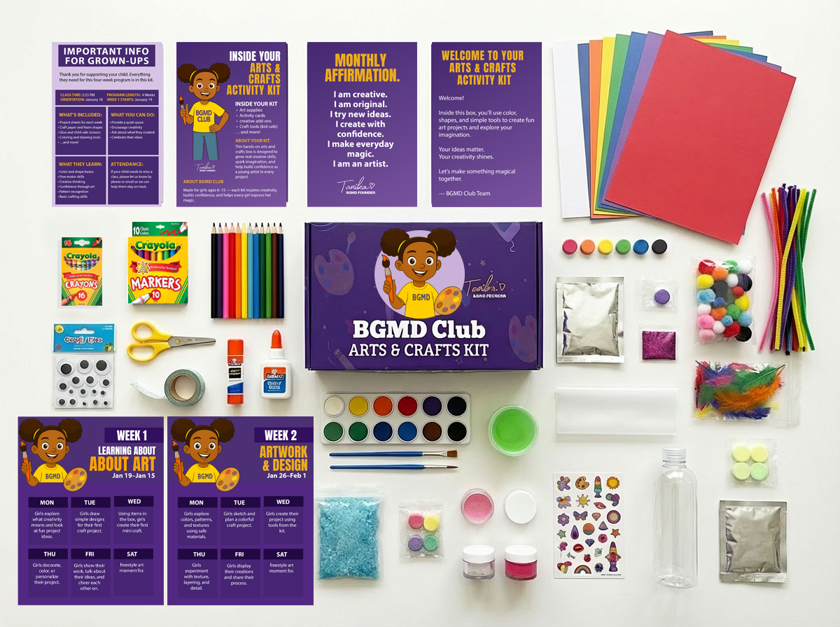 BGMD Arts & Craft Kit mockup